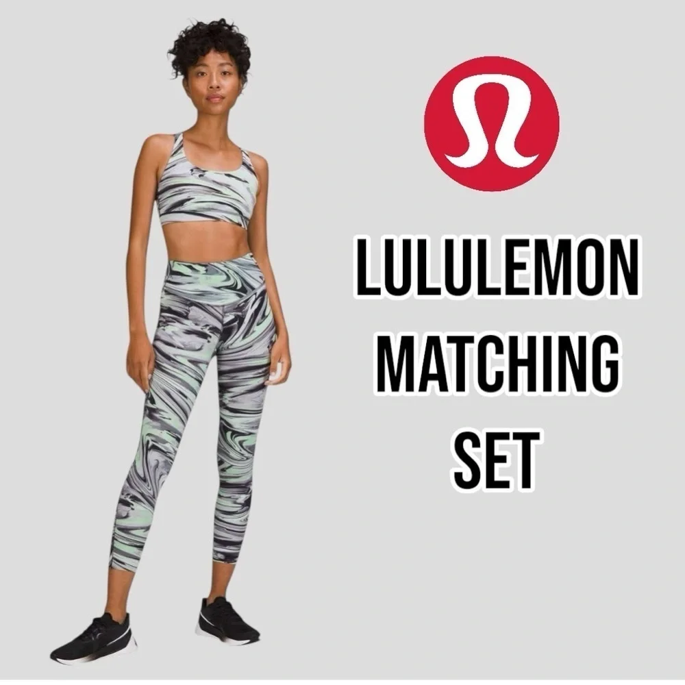 Lululemon Swift Speed High-Rise Tight & Energy Bra Matching Set Size 6